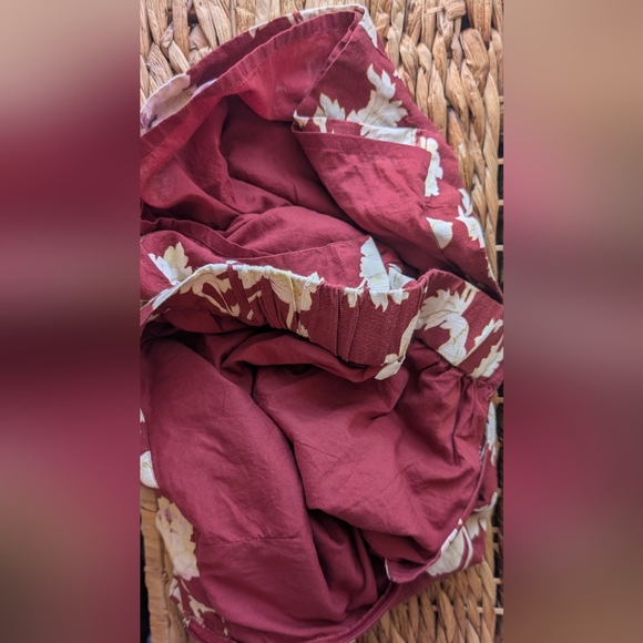 Posse Emma Floral Print High-Waisted Linen Midi Skirt XS - Picture 11 of 13